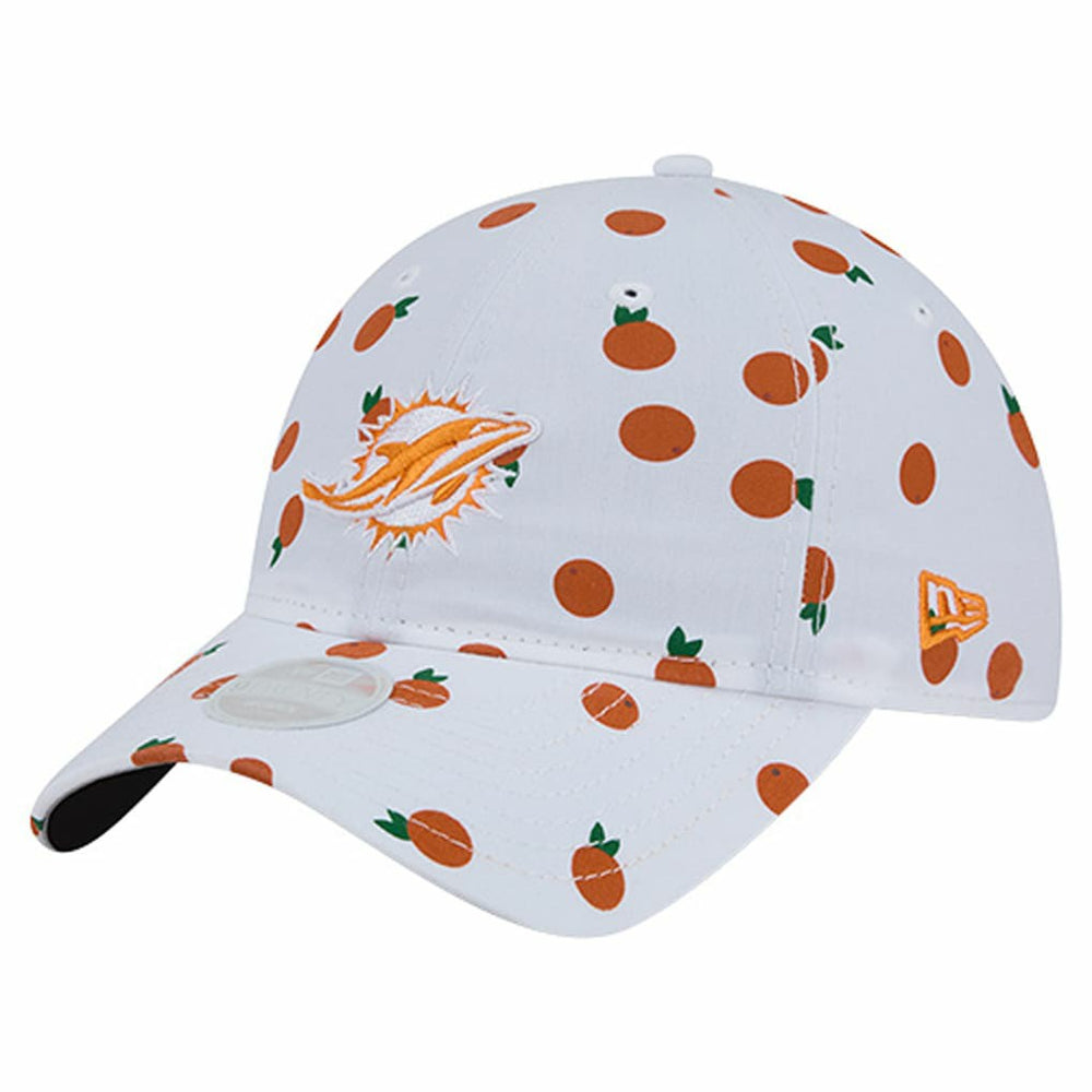 Miami Dolphins New Era Women's Fruit Pattern 9TWENTY Adjustable Hat
