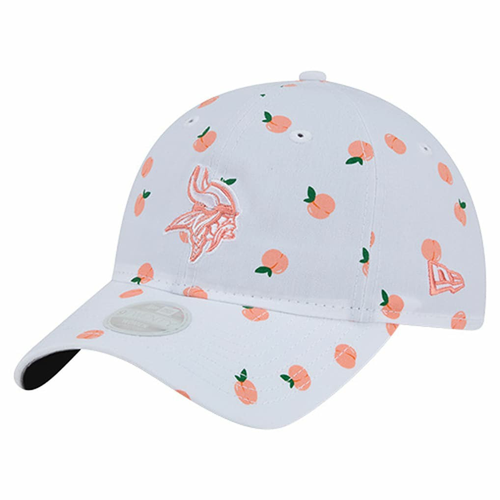 Minnesota Vikings New Era Women's Fruit Pattern 9TWENTY Adjustable Hat