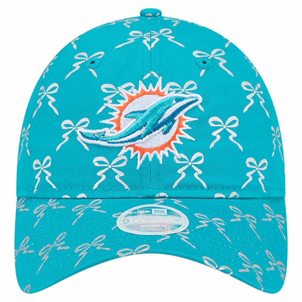 Miami Dolphins New Era Women's Ribbon 9TWENTY Adjustable Hat