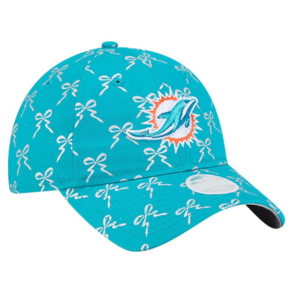 Miami Dolphins New Era Women's Ribbon 9TWENTY Adjustable Hat