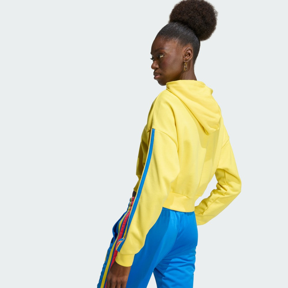 Colombia National Team Women's FIFA x World Cup Alphaskin Cropped Hoodie Yellow - Adidas