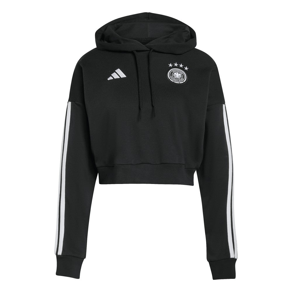 Germany National Team Women's FIFA x World Cup Alphaskin Cropped Hoodie Black - Adidas