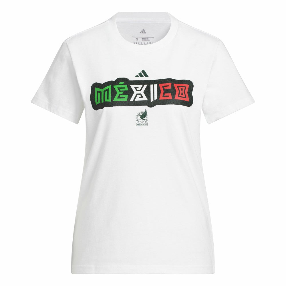 Mexico National Team Women's Jersey Hook T-Shirt White - Adidas