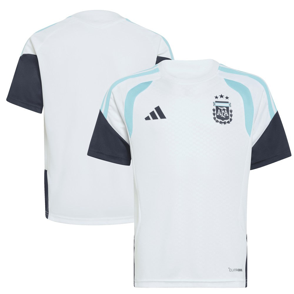 Argentina National Team Youth FIFA x World Cup 2026 Tiro Training Jersey White - Adidas