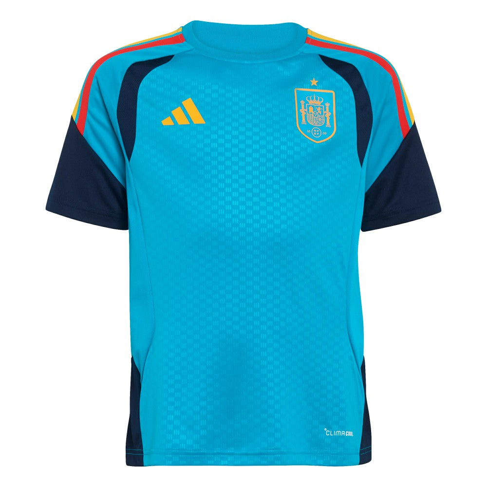 Spain National Team Youth FIFA x World Cup 2026 Tiro Training Jersey Turquoise - Adidas