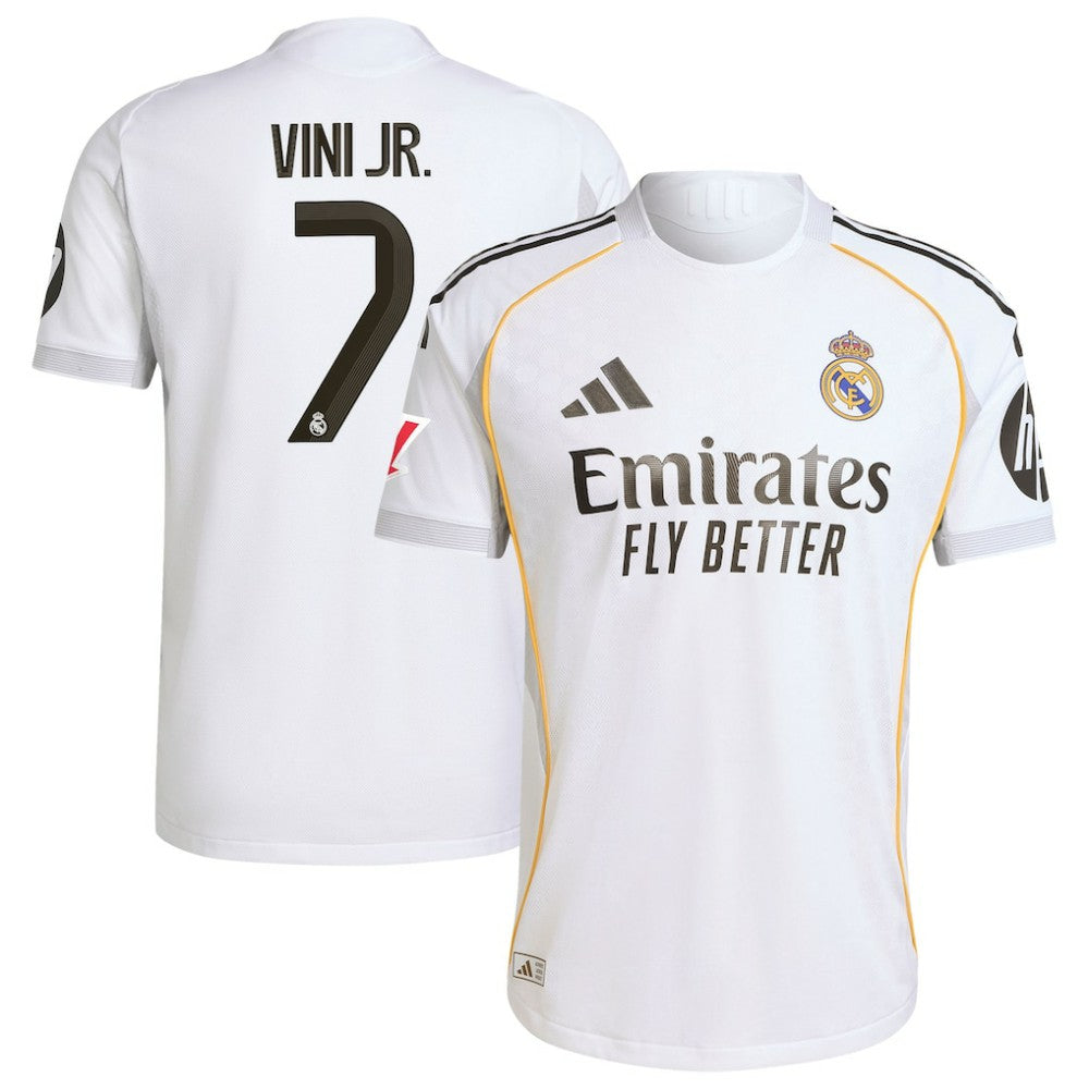 Vini Jr. Real Madrid 2025/26 Home Jersey White - Adidas