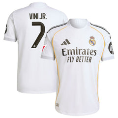 Vini Jr. Real Madrid 2025/26 Home Jersey White - Adidas