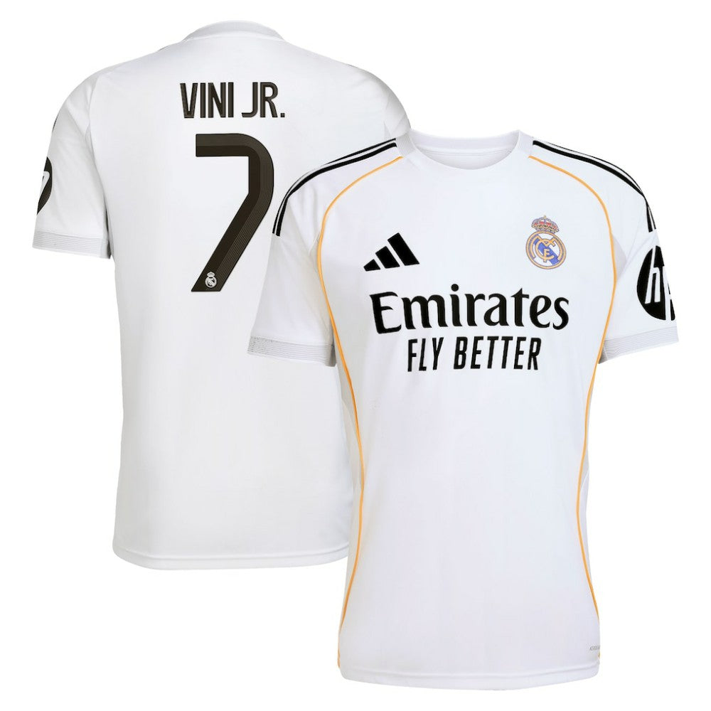 Vini Jr. Real Madrid 2025/26 Home Replica Jersey White - Adidas