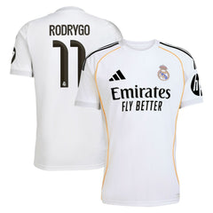 Rodrygo Real Madrid 2025/26 Home Replica Jersey White - Adidas