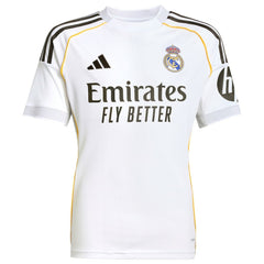 Jude Bellingham Real Madrid Youth 2025/26 Home Replica Jersey White - Adidas