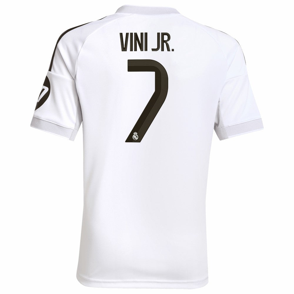 Vini Jr. Real Madrid Youth 2025/26 Home Replica Jersey White - Adidas
