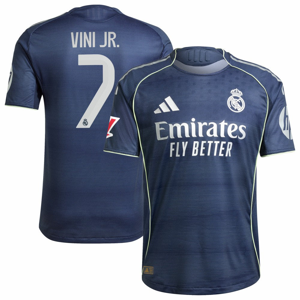 Vini Jr. Real Madrid 2025/26 Away Player Jersey Blue - Adidas