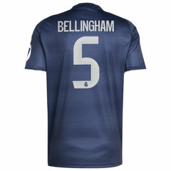 Jude Bellingham Real Madrid 2025/26 Away Replica Player Jersey Blue - Adidas