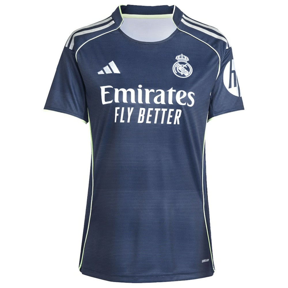 Vini Jr. Real Madrid Women's 2025/26 Away Replica Player Jersey Blue - Adidas