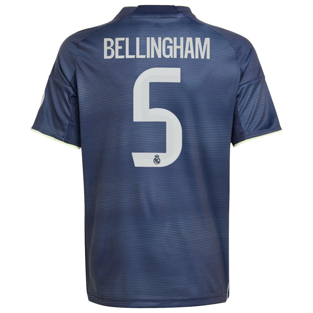 Jude Bellingham Real Madrid Youth 2025/26 Away Replica Player Jersey Blue - Adidas
