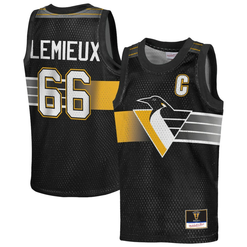 Mario Lemieux Pittsburgh Penguins Mitchell & Ness Youth Maxxed Out Fashion Basketball Jersey Online