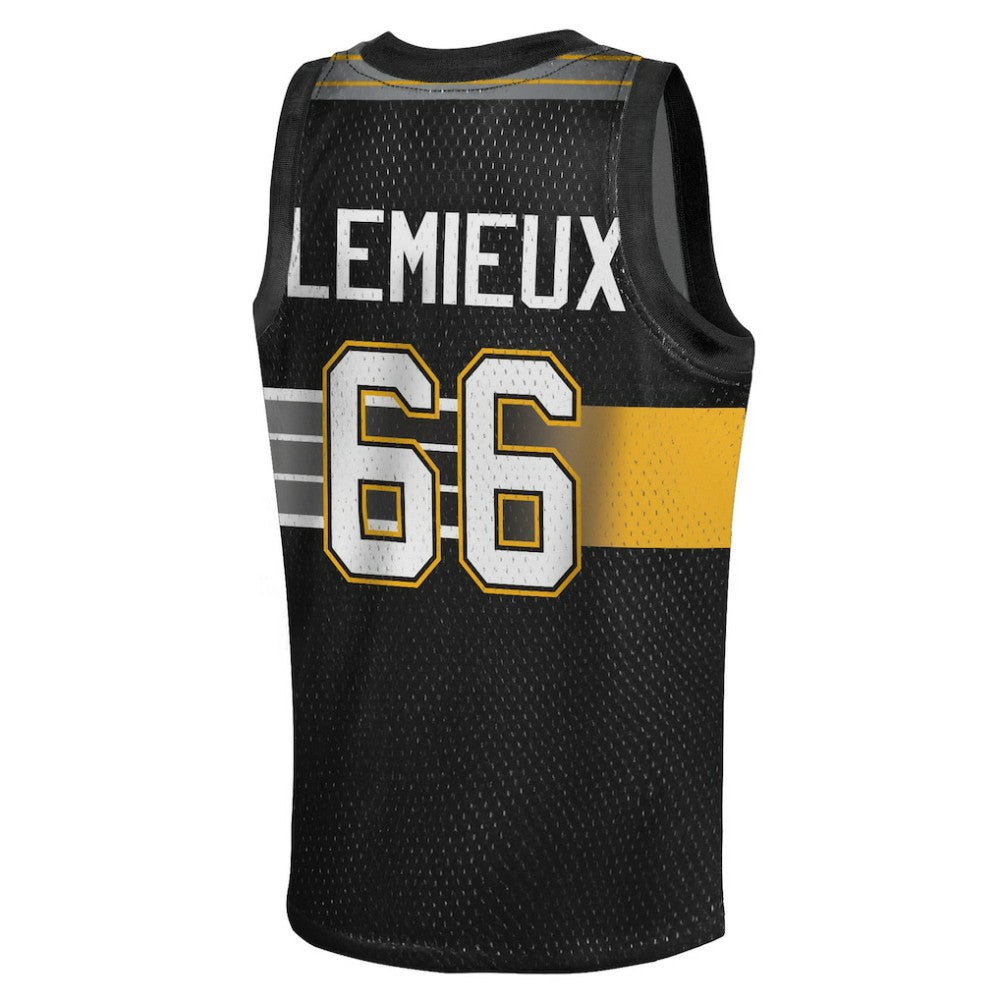 Mario Lemieux Pittsburgh Penguins Mitchell & Ness Youth Maxxed Out Fashion Basketball Jersey Online