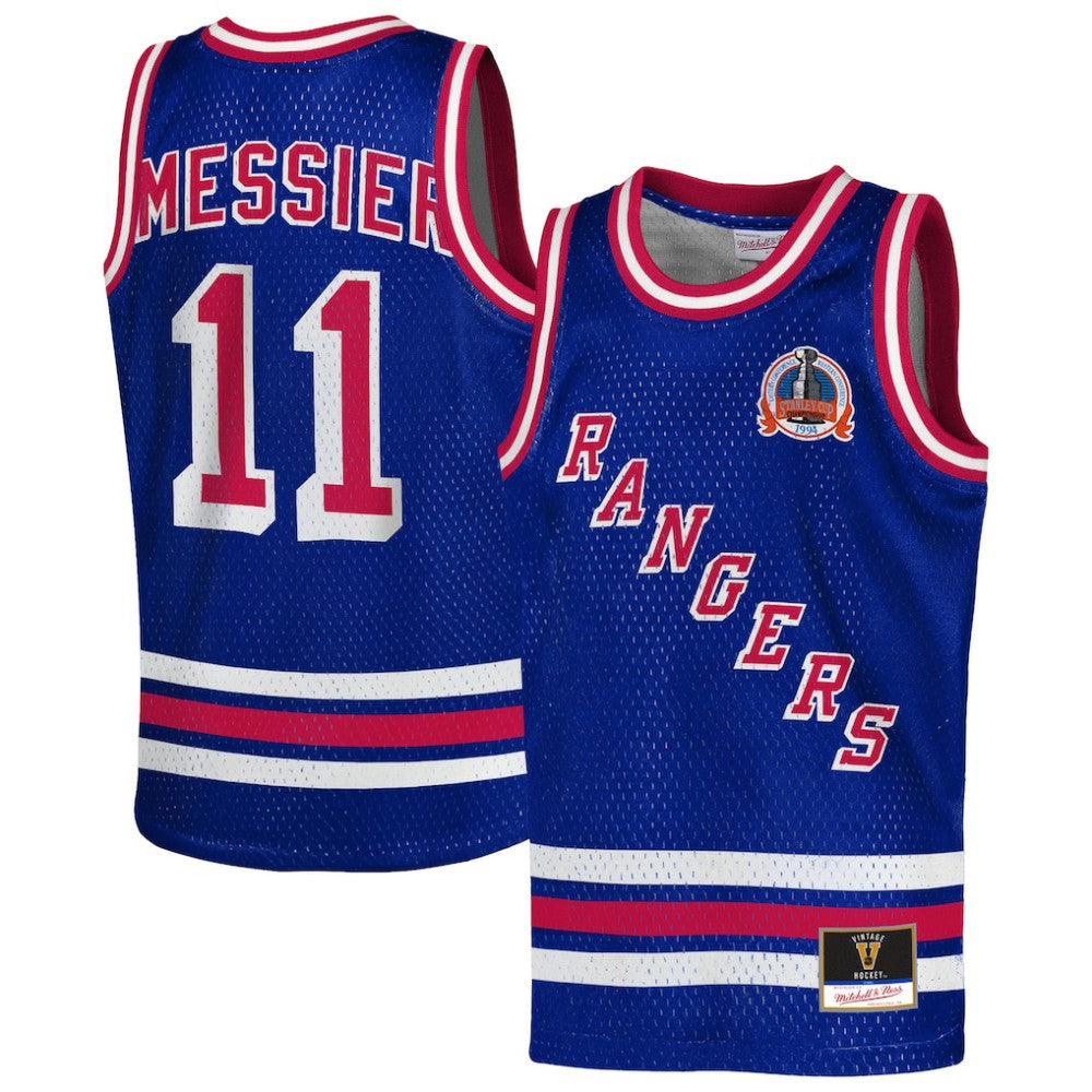 Mark Messier New York Rangers Mitchell & Ness Youth Maxxed Out Fashion Basketball Jersey Discount