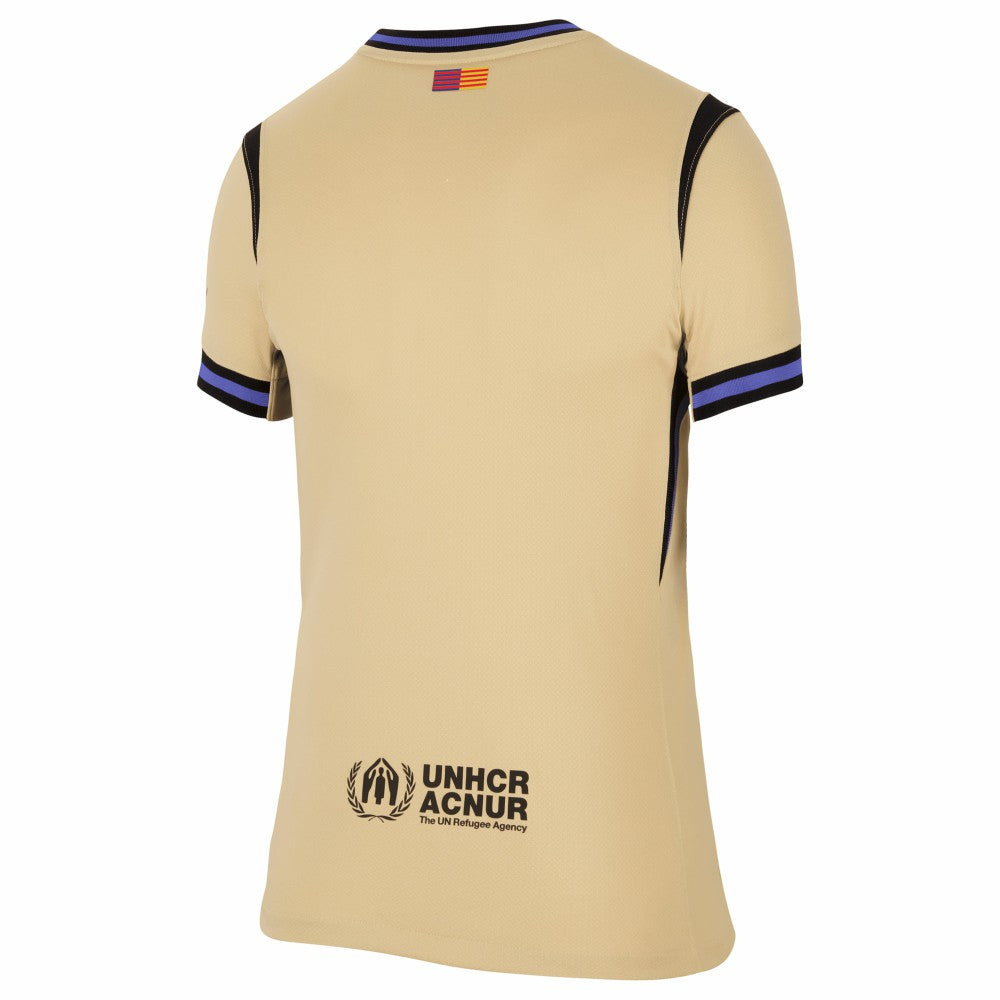 Barcelona Women's 2025/26 Away Stadium Replica Jersey Gold - Nike