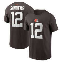 Cleveland Browns Nike Shedeur Sanders  2025 NFL Draft Name & Number T-Shirt