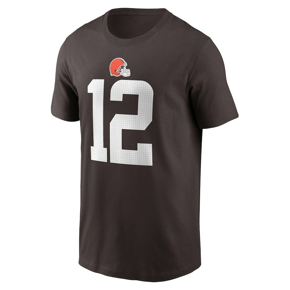 Cleveland Browns Nike Shedeur Sanders  2025 NFL Draft Name & Number T-Shirt