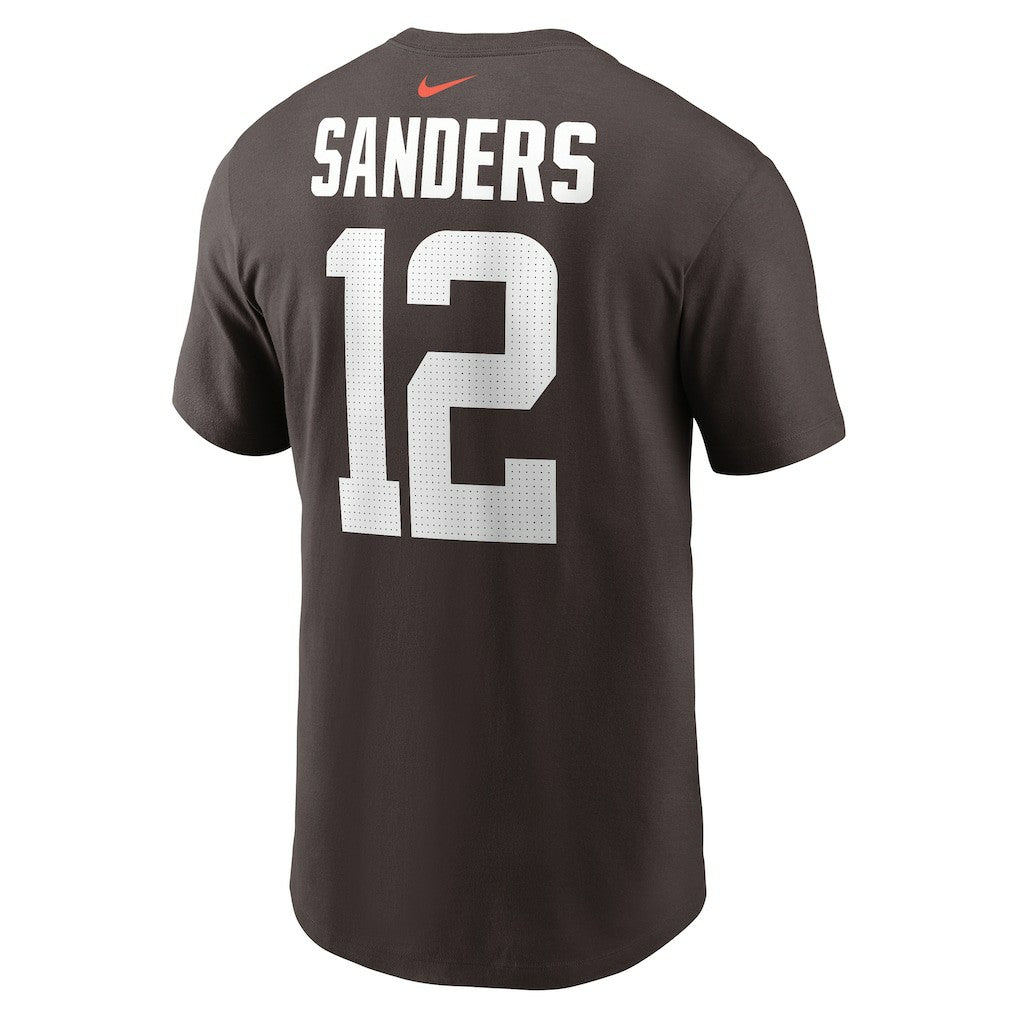 Cleveland Browns Nike Shedeur Sanders  2025 NFL Draft Name & Number T-Shirt