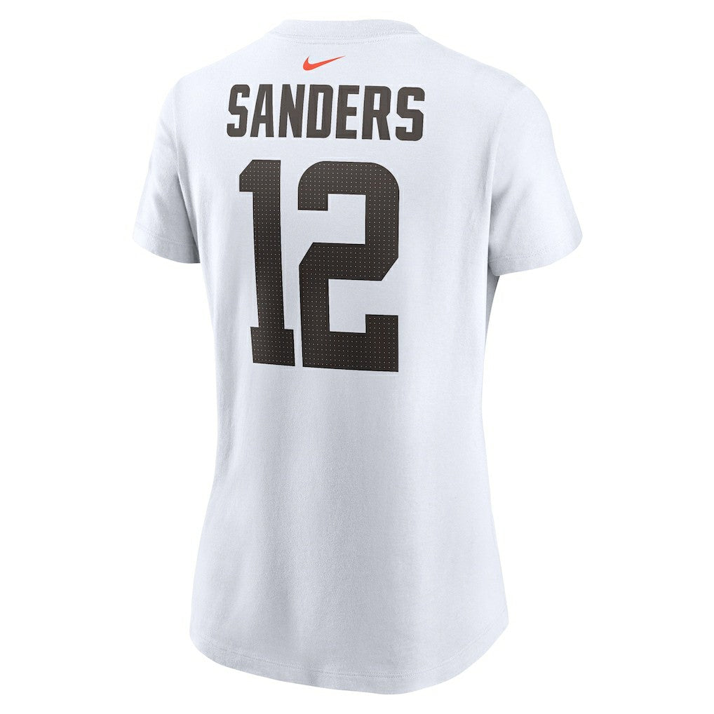 Cleveland Browns Nike Shedeur Sanders  Women's 2025 NFL Draft Name & Number T-Shirt