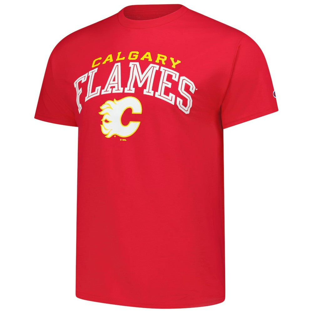 Calgary Flames Champion Primary Logo T-Shirt Outlet