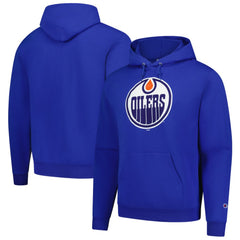 Edmonton Oilers Champion Primary Logo 1-Hit Pullover Hoodie On Sale