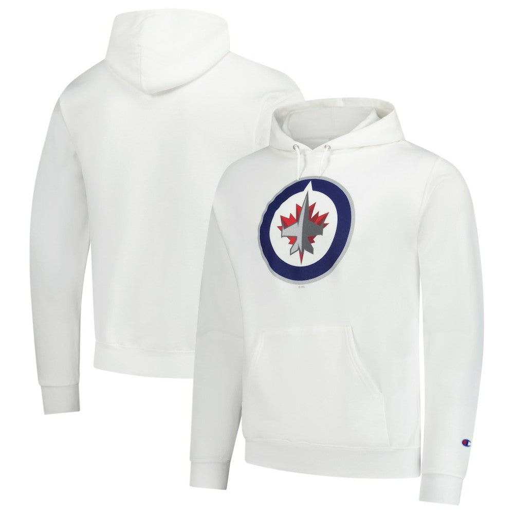 Winnipeg Jets Champion Primary Logo 1-Hit Pullover Hoodie Outlet