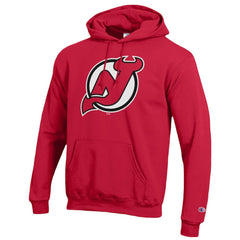 New Jersey Devils Champion Primary Logo 1-Hit Pullover Hoodie For Sale