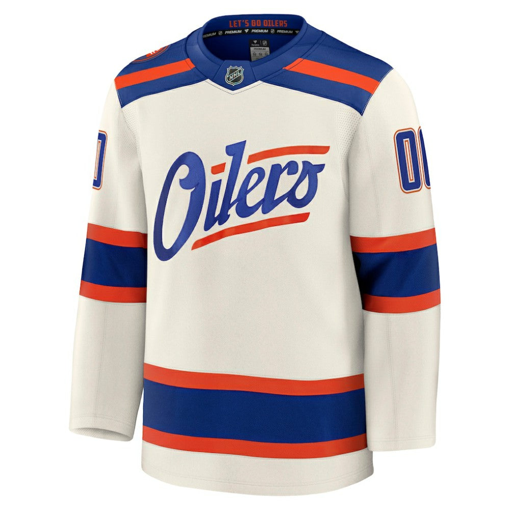 Edmonton Oilers Fanatics Alternate Premium Custom Jersey Online