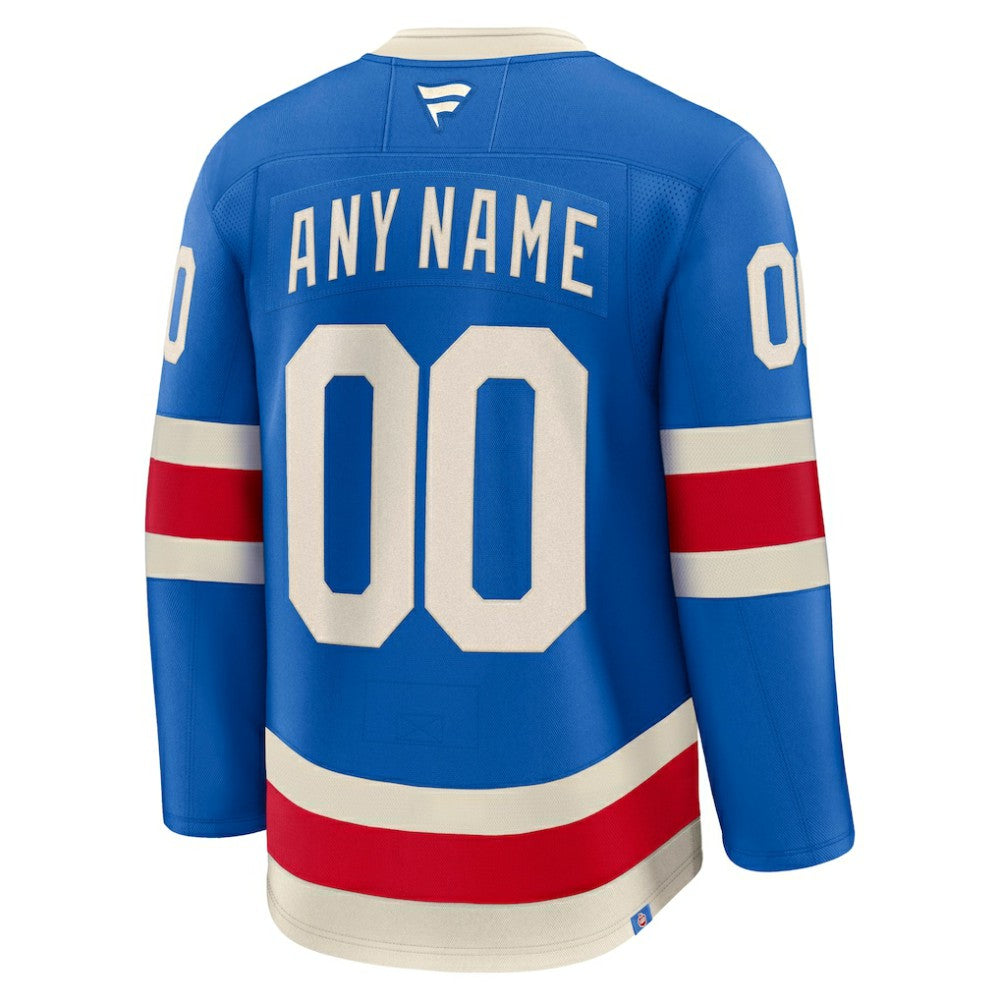 New York Rangers Fanatics Centennial Premium Custom Jersey Online