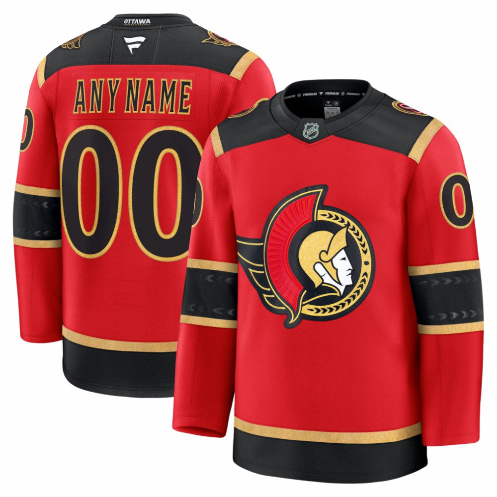 Ottawa Senators Fanatics Alternate Custom Premium Jersey Sale