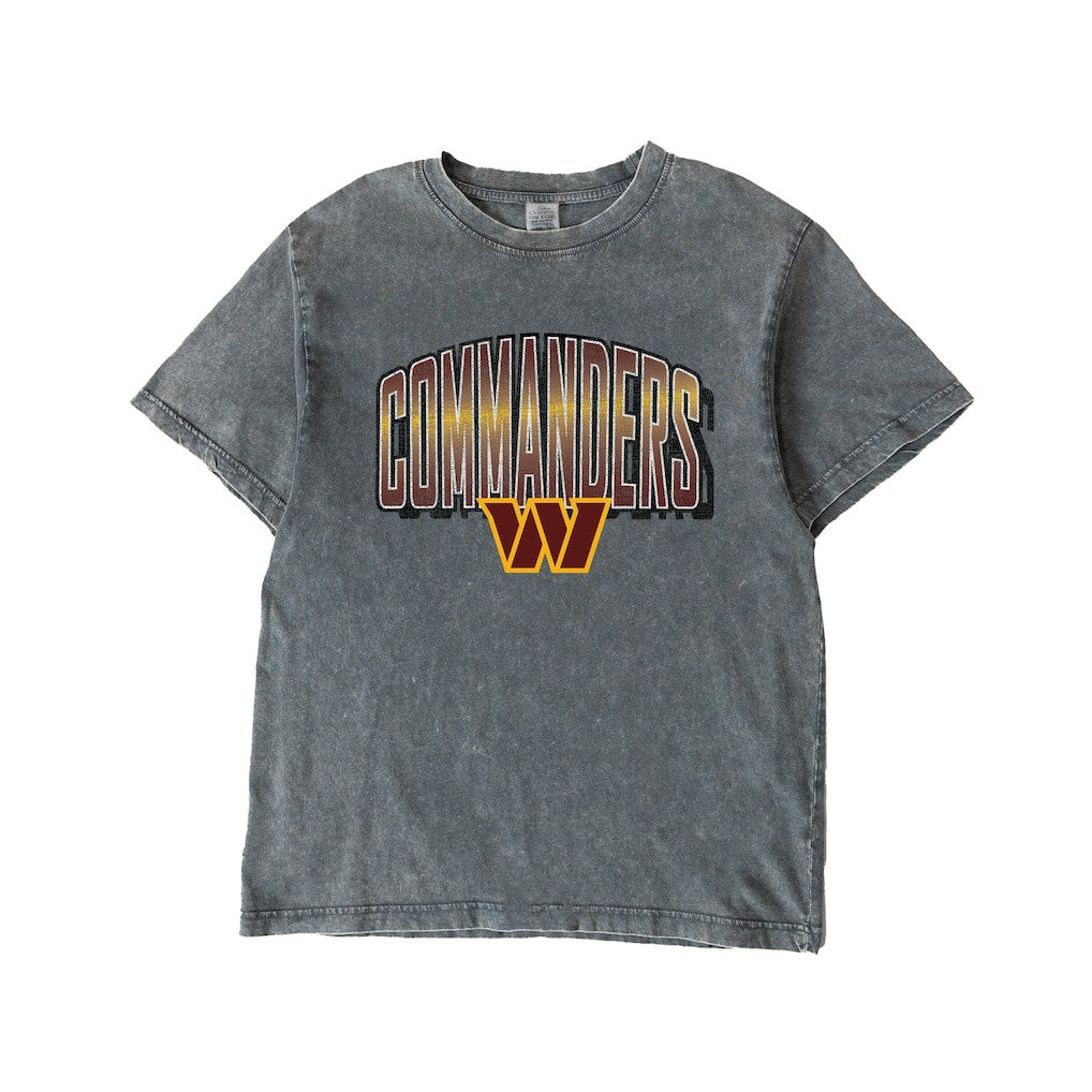 Washington Commanders  Gameday Couture Women's Peak Performance Oversized Snow Wash T-Shirt