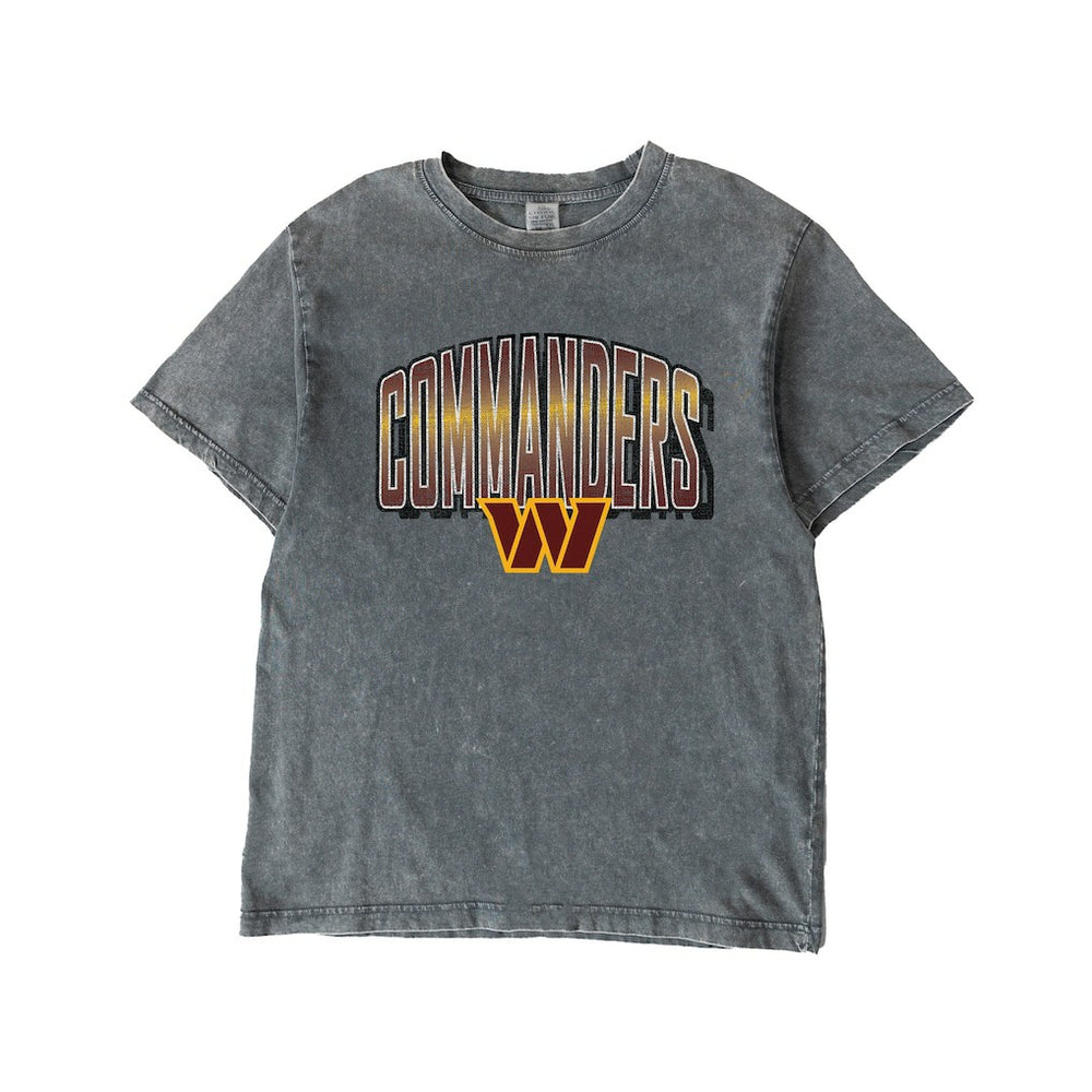 Washington Commanders  Gameday Couture Women's Peak Performance Oversized Snow Wash T-Shirt