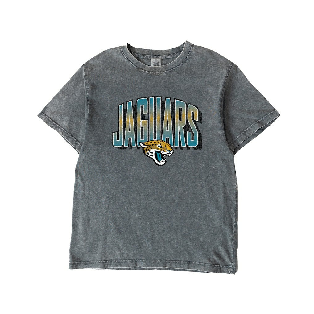 Jacksonville Jaguars  Gameday Couture Women's Peak Performance Oversized Snow Wash T-Shirt