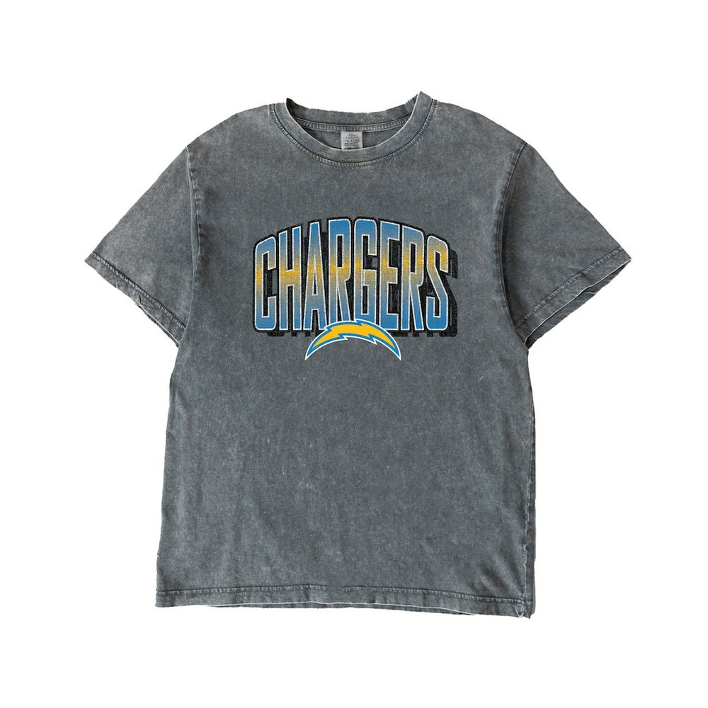 Los Angeles Chargers  Gameday Couture Women's Peak Performance Oversized Snow Wash T-Shirt