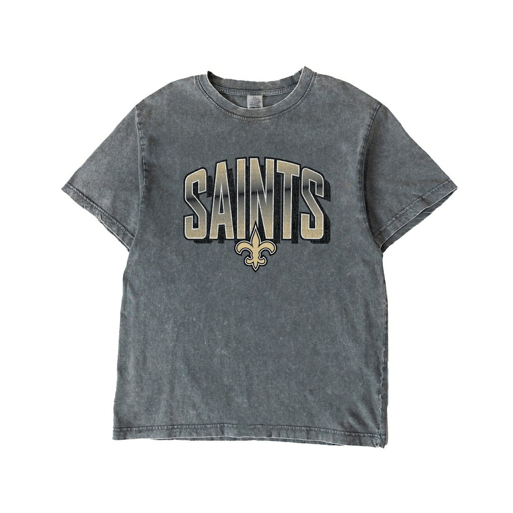 New Orleans Saints  Gameday Couture Women's Peak Performance Oversized Snow Wash T-Shirt