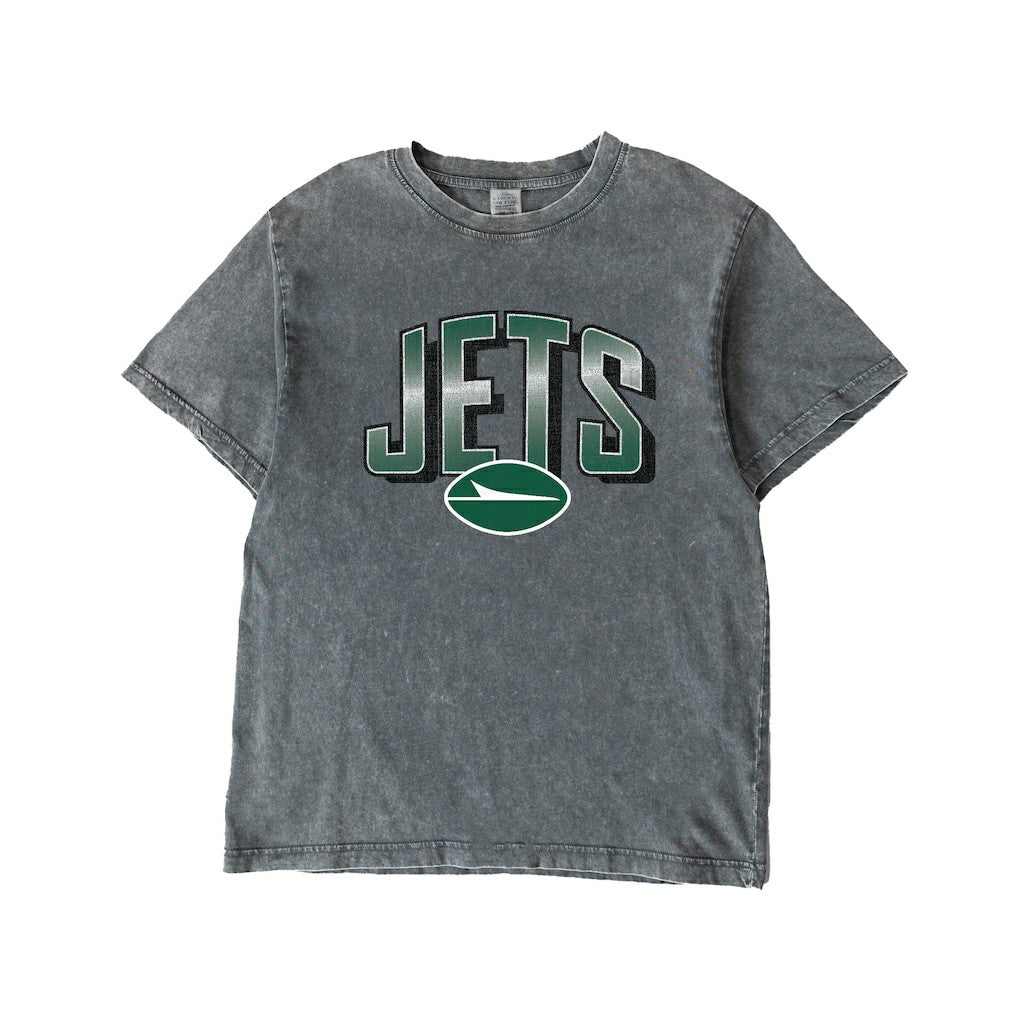 New York Jets  Gameday Couture Women's Peak Performance Oversized Snow Wash T-Shirt