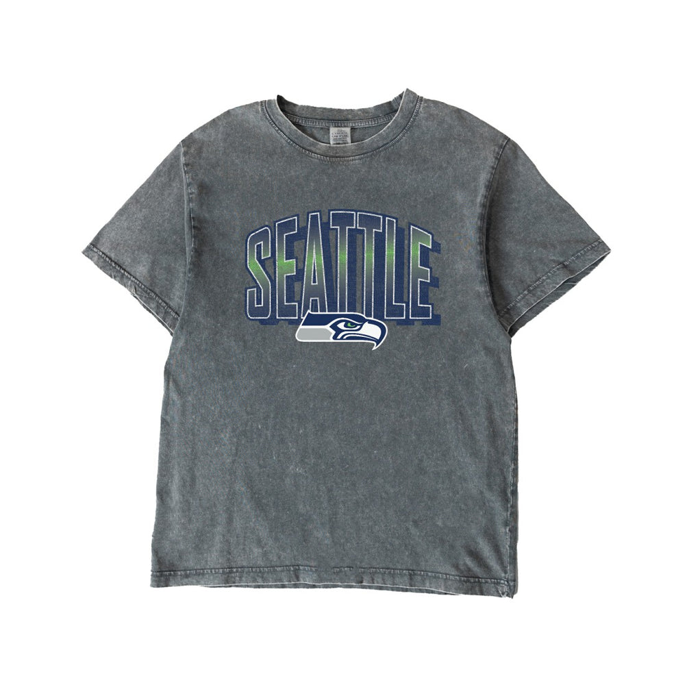 Seattle Seahawks  Gameday Couture Women's Peak Performance Oversized Snow Wash T-Shirt