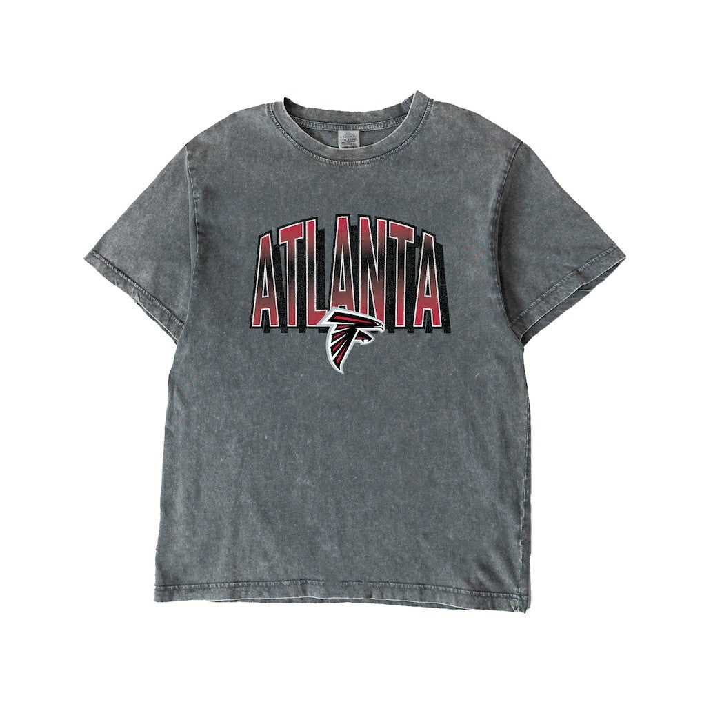 Atlanta Falcons  Gameday Couture Women's Peak Performance Oversized Snow Wash T-Shirt
