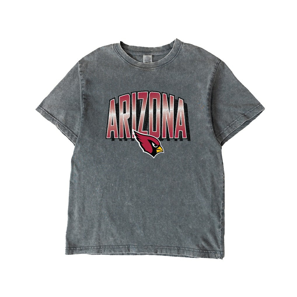 Arizona Cardinals  Gameday Couture Women's Peak Performance Oversized Snow Wash T-Shirt