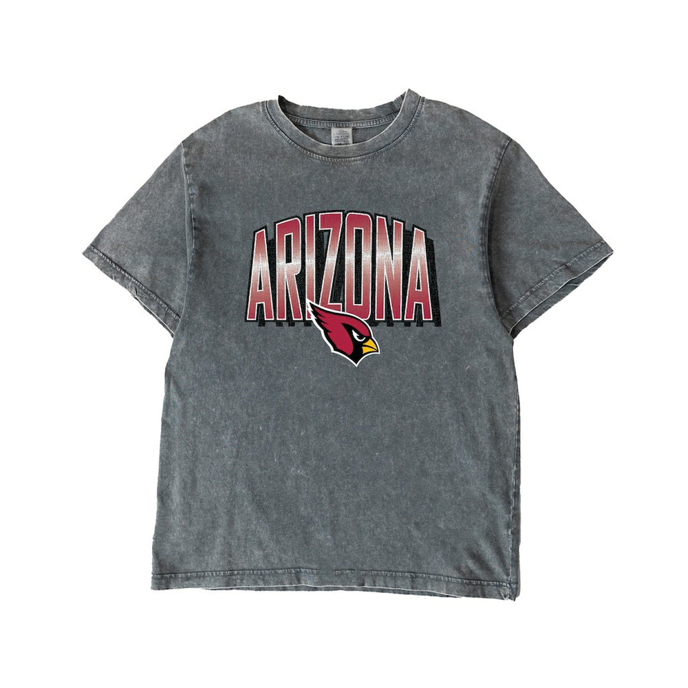 Arizona Cardinals  Gameday Couture Women's Peak Performance Oversized Snow Wash T-Shirt