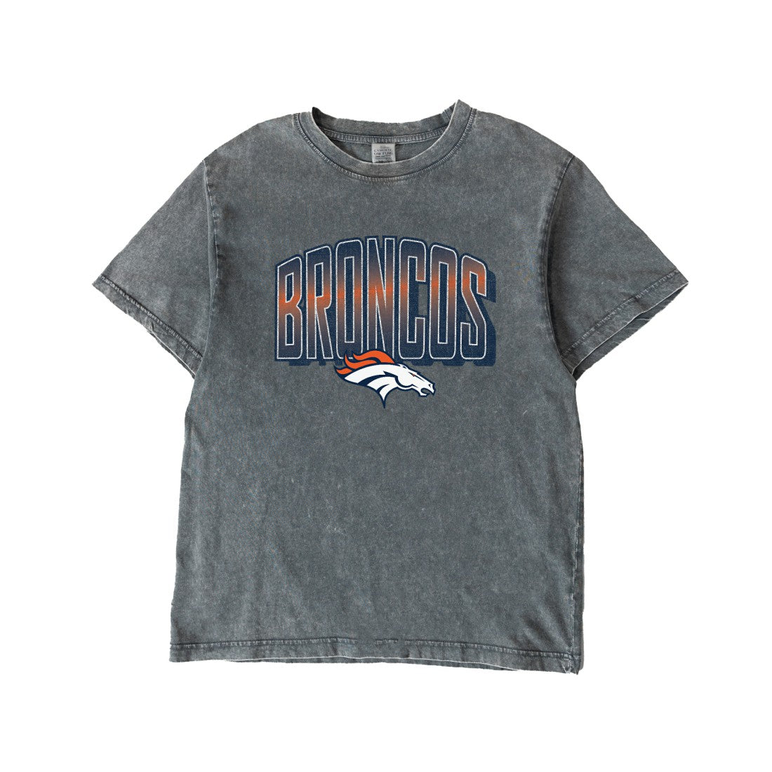 Denver Broncos  Gameday Couture Women's Peak Performance Oversized Snow Wash T-Shirt