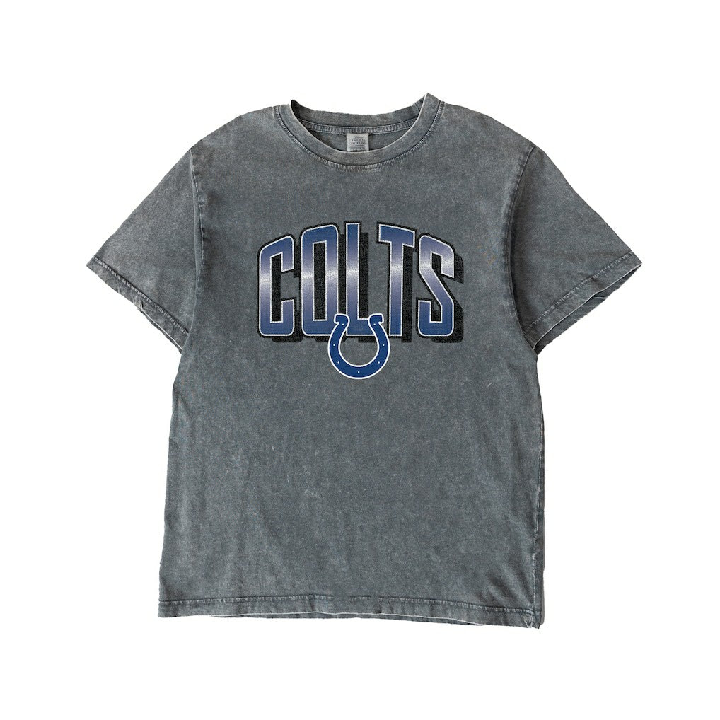 Indianapolis Colts  Gameday Couture Women's Peak Performance Oversized Snow Wash T-Shirt