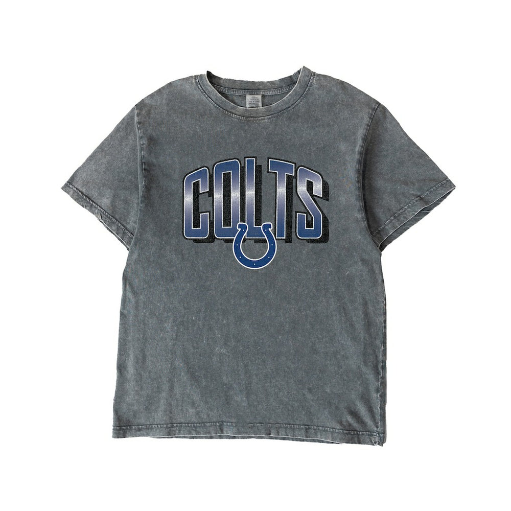 Indianapolis Colts  Gameday Couture Women's Peak Performance Oversized Snow Wash T-Shirt