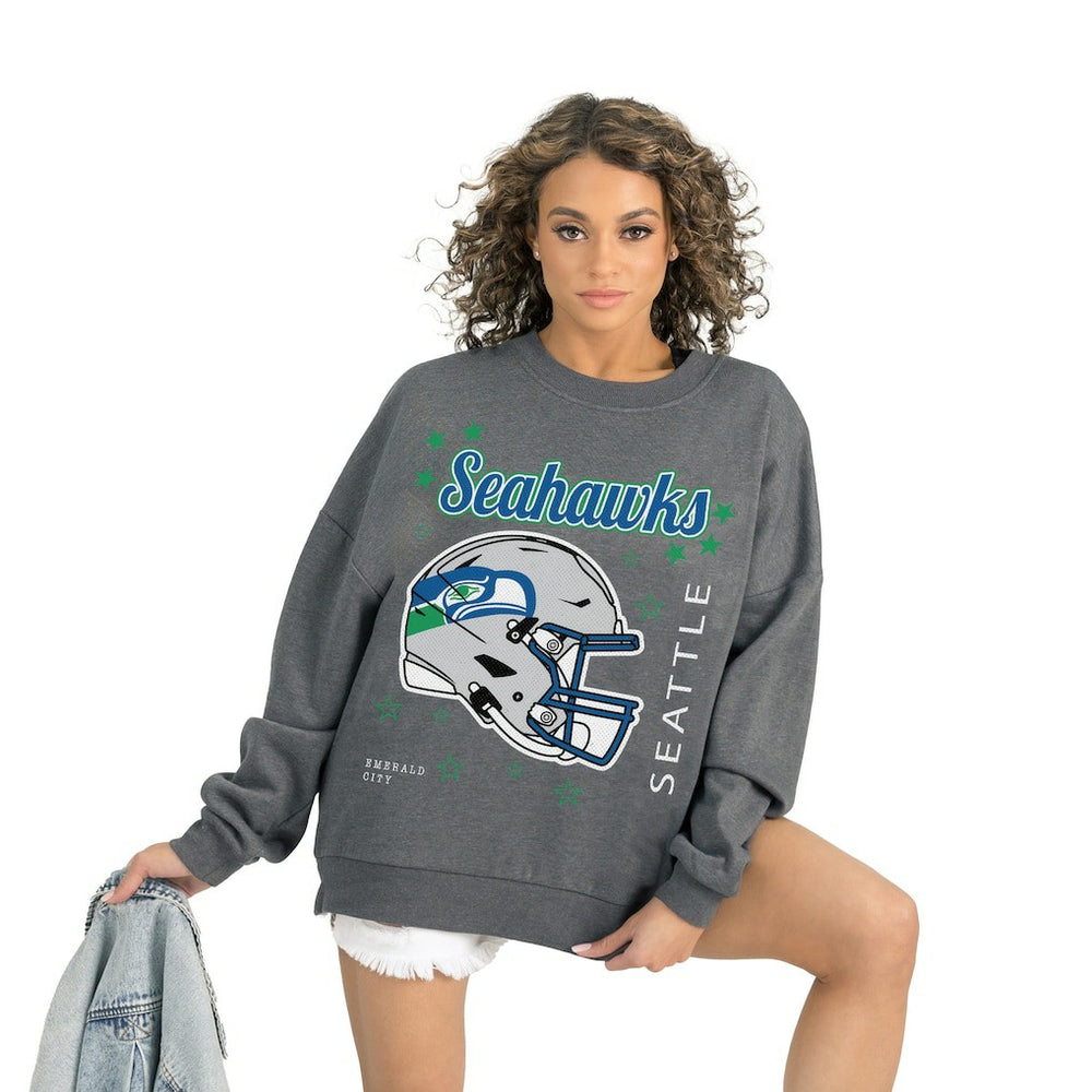 Seattle Seahawks  Gameday Couture Women's Ready to Rumble Premium Fleece Pullover Sweatshirt