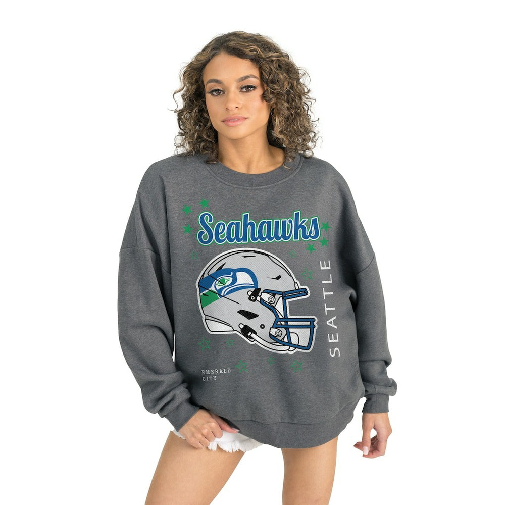 Seattle Seahawks  Gameday Couture Women's Ready to Rumble Premium Fleece Pullover Sweatshirt