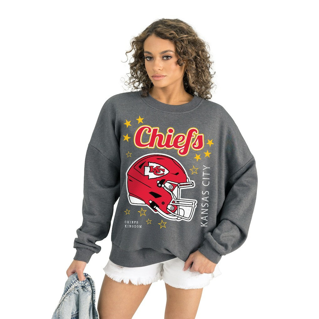Kansas City Chiefs  Gameday Couture Women's Ready to Rumble Premium Fleece Pullover Sweatshirt